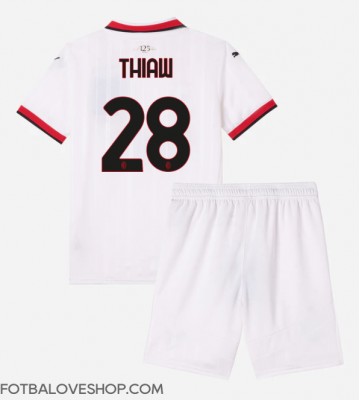 AC Milan Malick Thiaw #28 Dětské Venkovní Dres 2024-25 Krátký Rukáv (+ trenýrky)